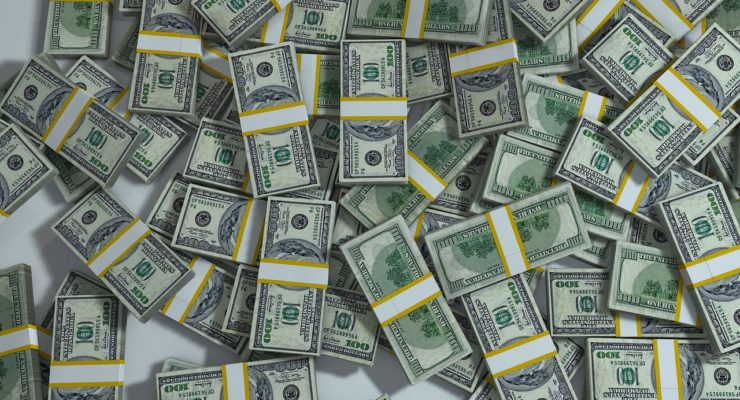 Large Stacks of Cash