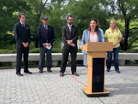 Commissioner Fried announces her new Director of Agricultural Water Policy while at the South Florida Water Management District in West Palm Beach