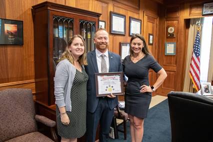 Comissioner Nikki Fried with May 2019 Veteran of the Month