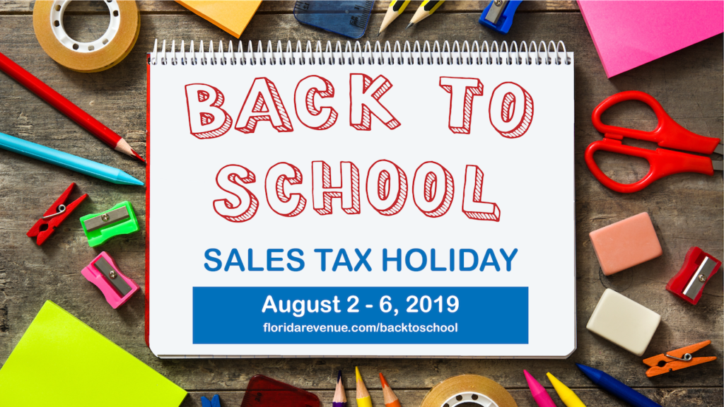 Back to School Sales Tax Holiday Poster
