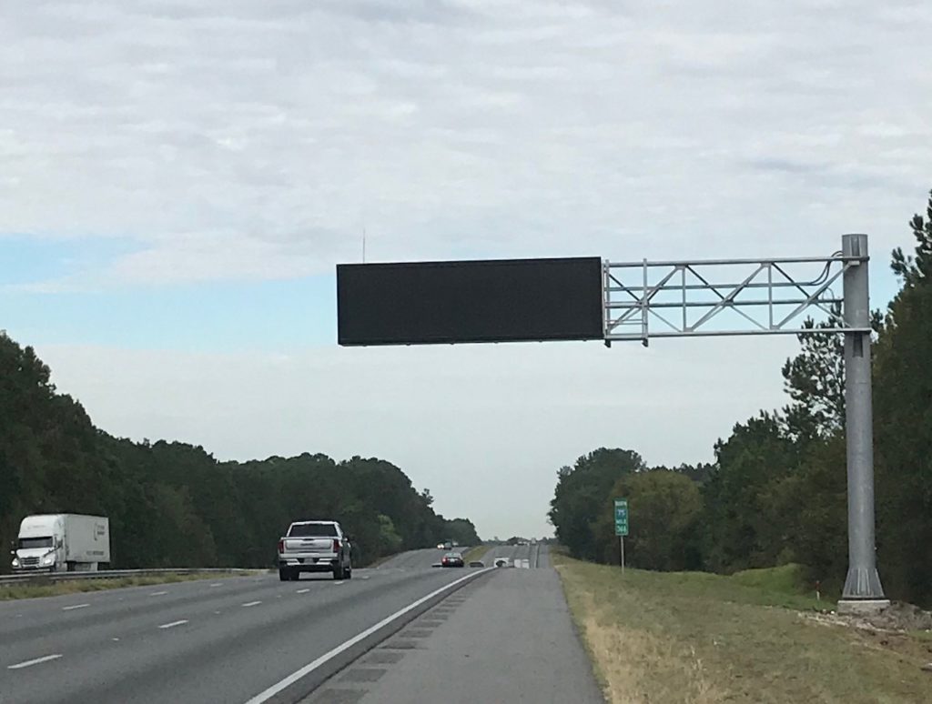 Electronic Message Road Sign