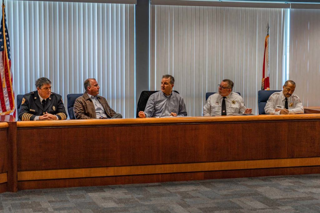 CFO and State Fire Marshal Jimmy Patronis pictured at today's roundtable.